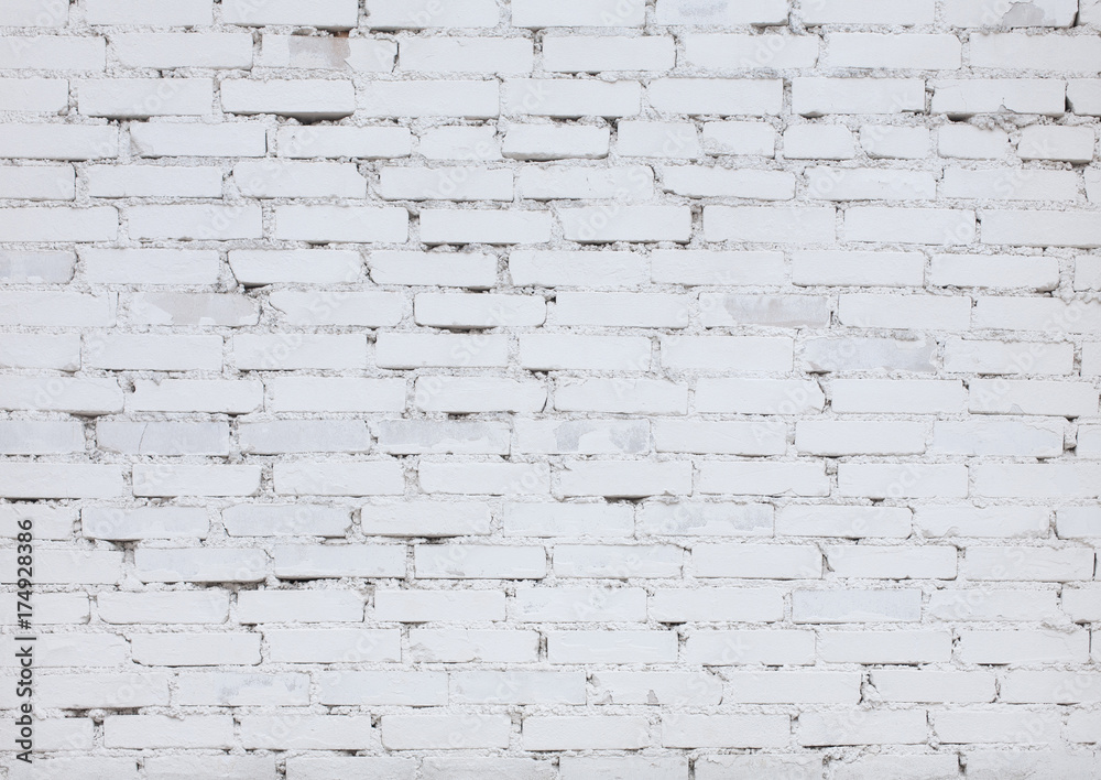 Abstract White Brick Background