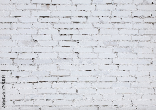 Abstract White Brick Background