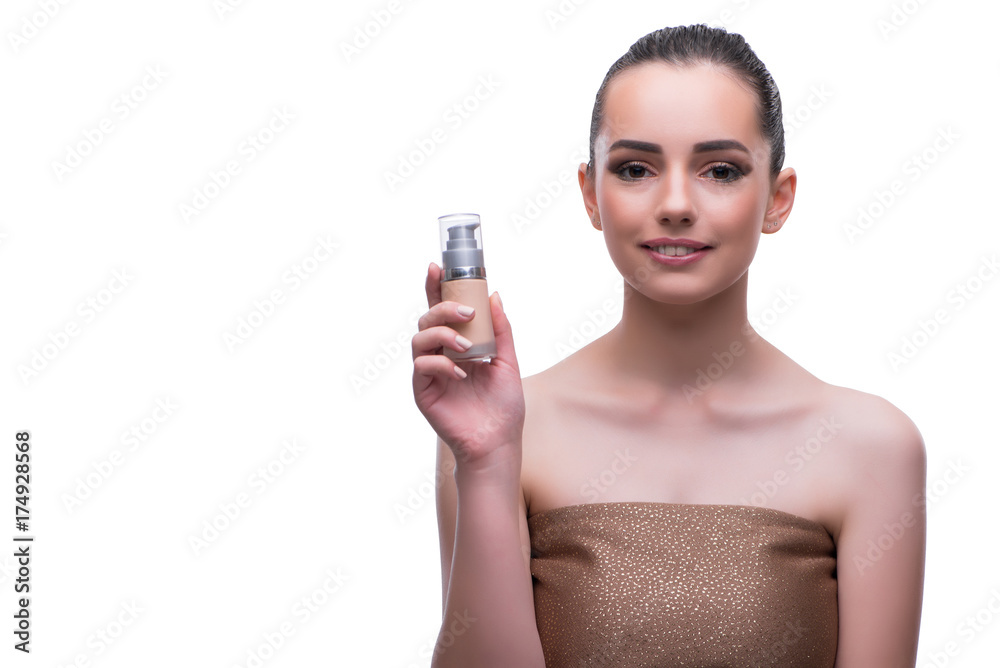 Young beautiful female fashion model with make up Young beautiful female fashion model with make up