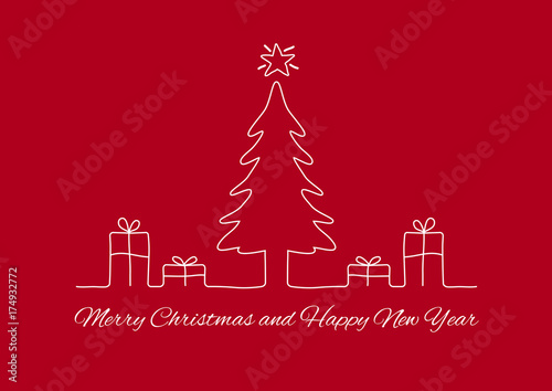 Weihnachtsbaum mit Geschenke