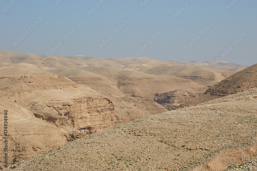 Canyon in the desert of Judaea.
