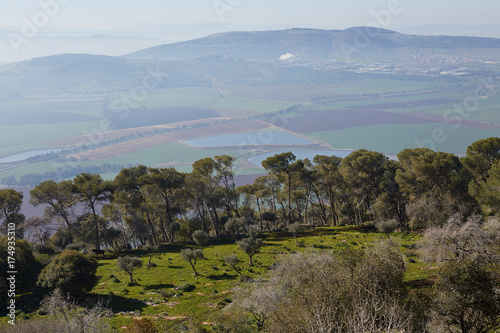 Galilee, Ezdrelon, Jizreel - view from Mount Tabor. 