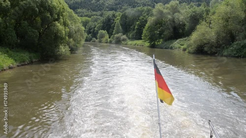 Schifffahrt auf der Fulda bei Hannoversch Münden photo