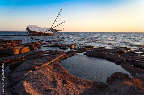 Sailboat Wreck, Yacht Rotted and ruined