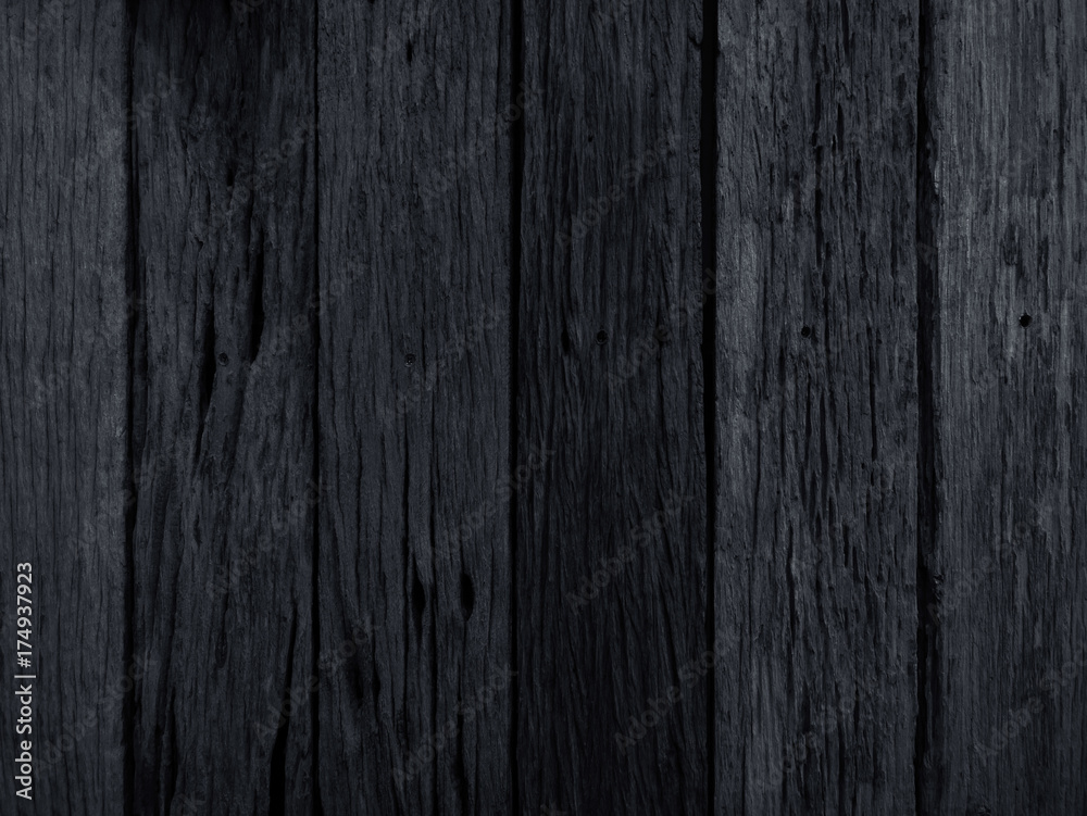 Black old wood texture background Black old wood texture background