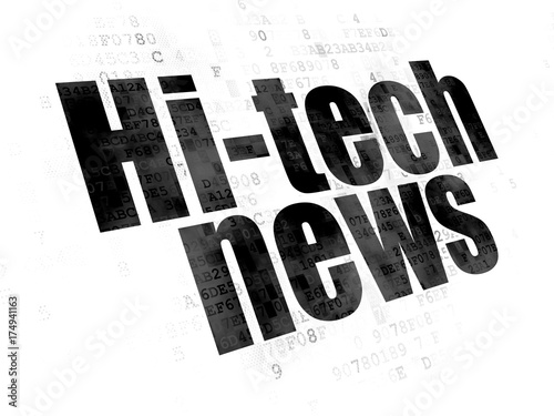 News concept  Hi-tech News on Digital background