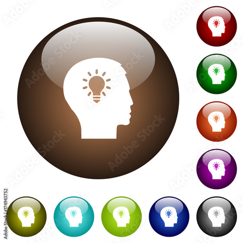 Idea color glass buttons