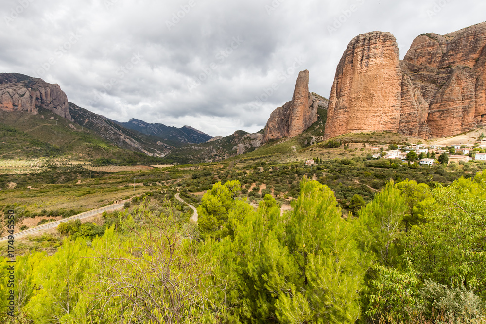 the Mallos de Riglos, in the province of Aragon in Spain