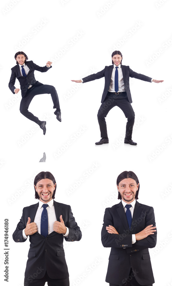 Young businessman isolated on the white background Young businessman isolated on the white background