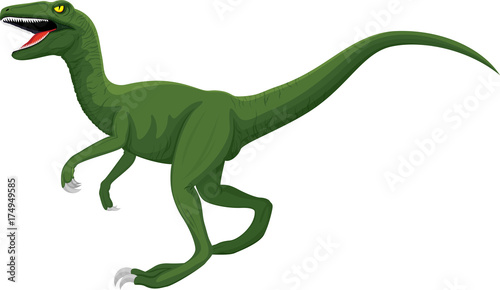 vector raptor dinosaur illustration