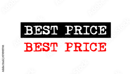 best price rubber stamp badge with typewriter set text logo design