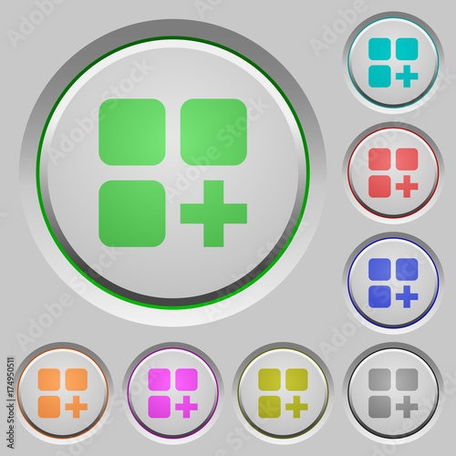 Add new component push buttons