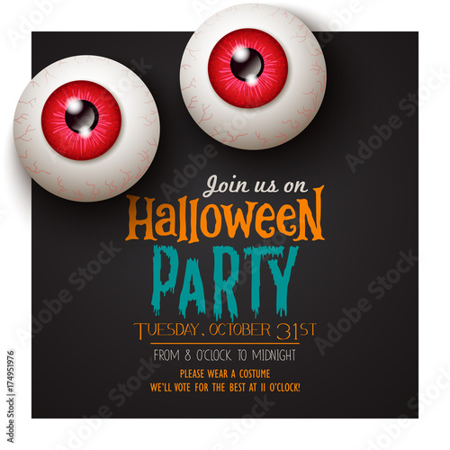 Halloween party flyer