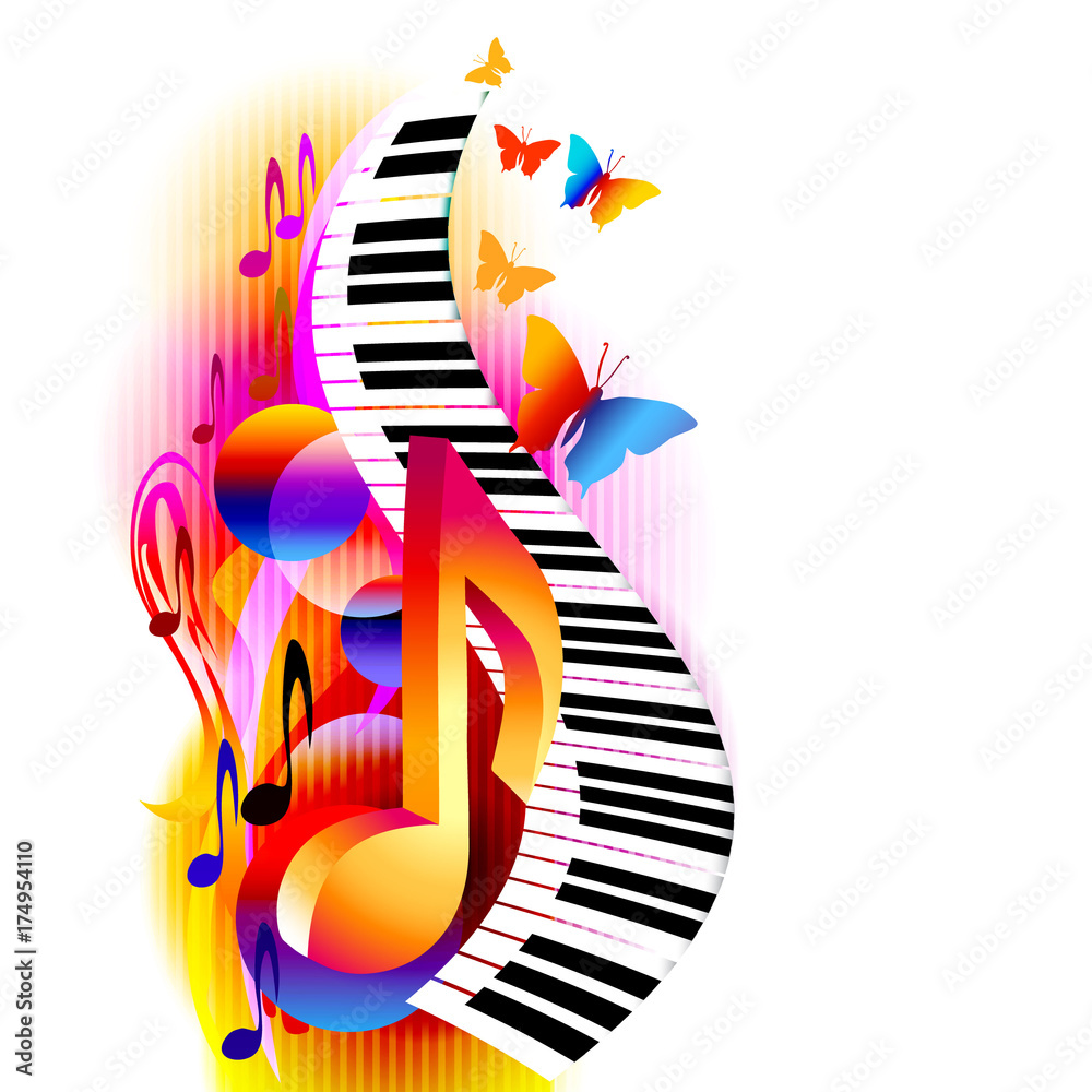 Ghi chú nhạc 3D đầy màu sắc, cùng với đàn piano và bướm tạo ra một không gian trang trí đặc biệt. Với những thiết kế tinh tế và đáng yêu, bạn sẽ có được nét trang trí độc đáo cho không gian của mình. Hãy nhấn để xem ảnh liên quan. 