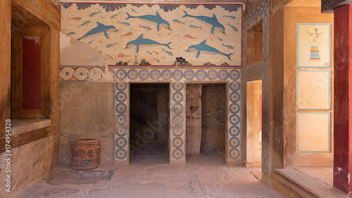 The Minoan civilization of Crete. The Ruins Of The Palace.