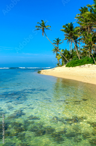 Tropical beach in Sri Lanka
