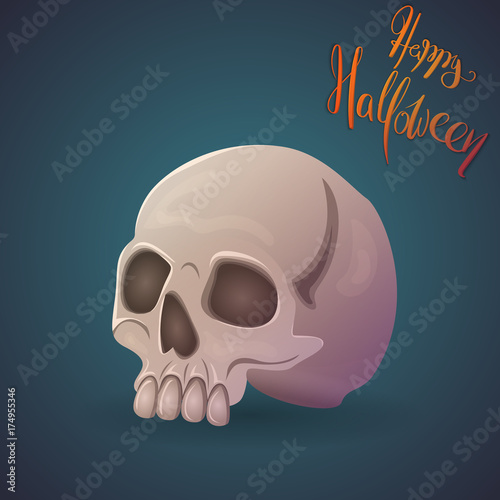 Halloween illustration. Skull
