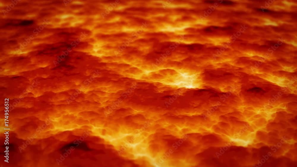 Computer generated video animation of seamless loop lava flowing Computer generated video animation of seamless loop lava flowing