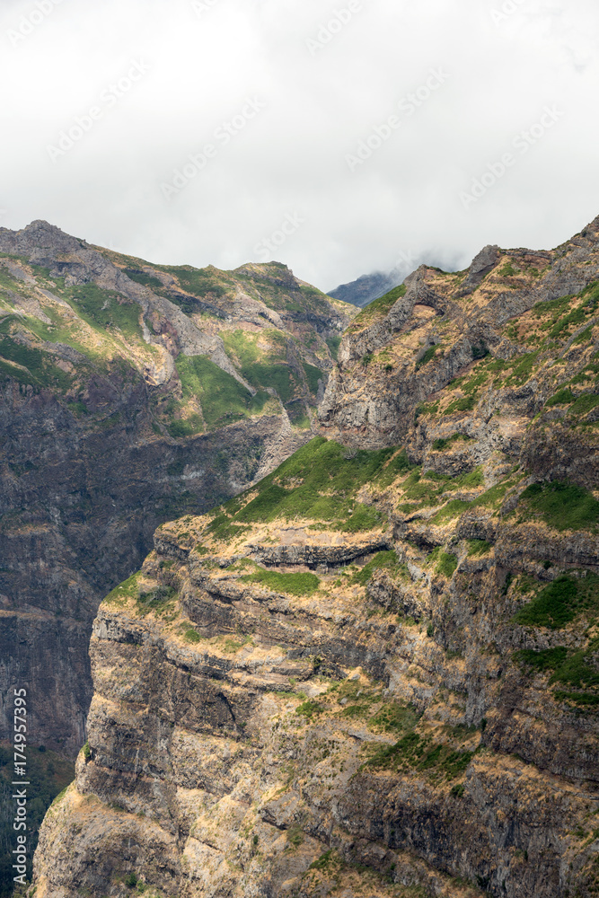 Naklejka premium Valley of the Nuns, Curral das Freiras on Madeira Island, Portugal