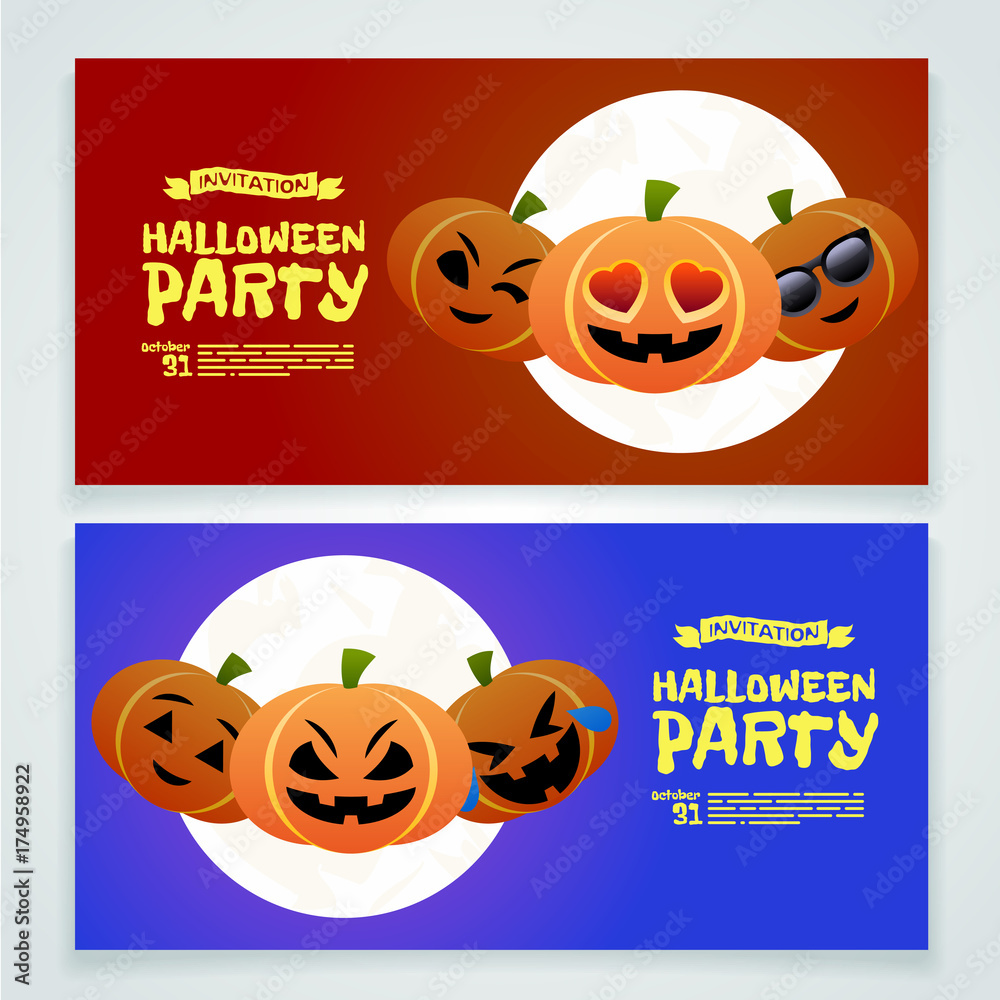 Halloween party banners Halloween party banners