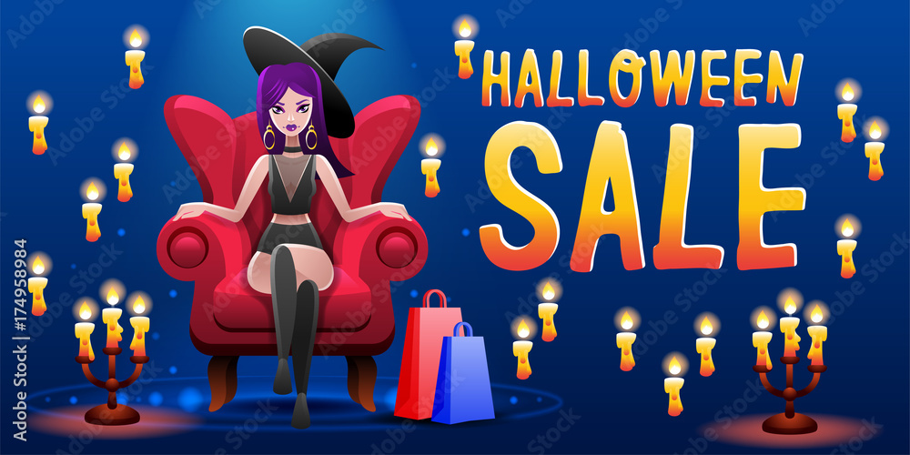 Halloween sale and sexy witch Halloween sale and sexy witch
