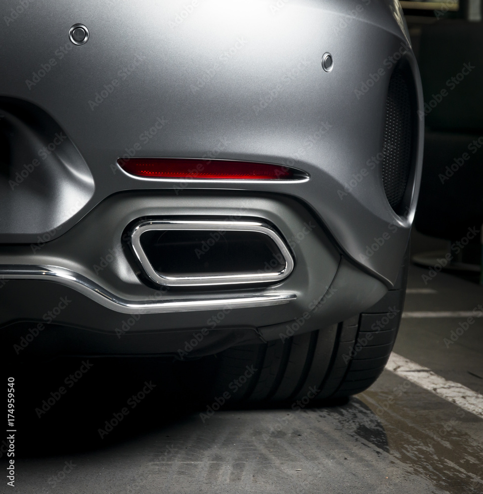 Exhaust pipe of a luxury car