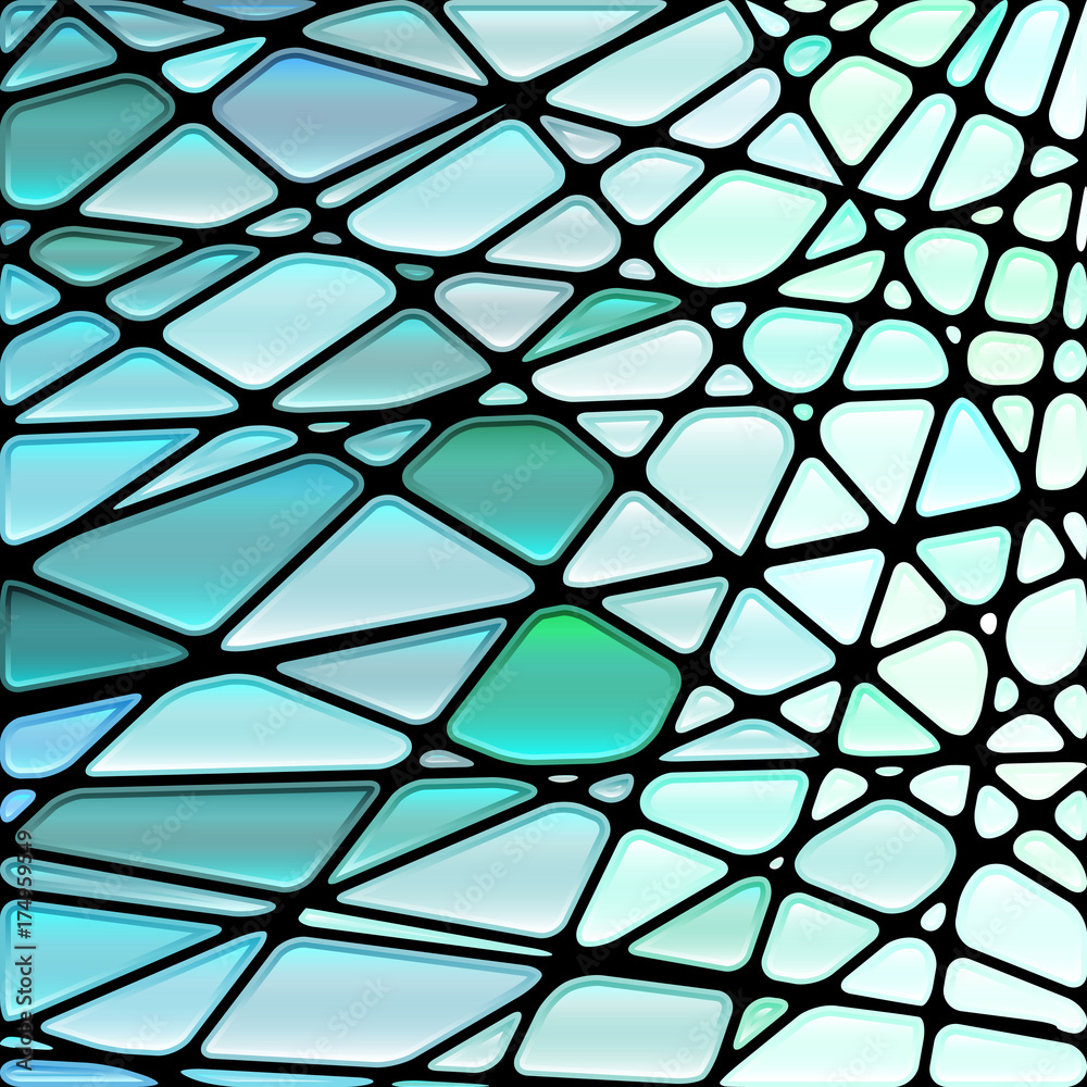 Naklejka premium abstract vector stained-glass mosaic background