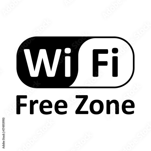 Wifi logo zone location – vector for stock