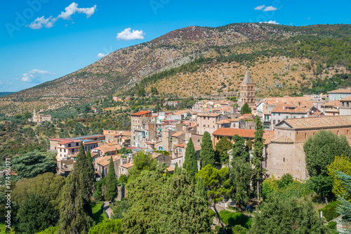 Panoramic sight in Villa d'Este, Tivoli, Lazio, central Italy. photo