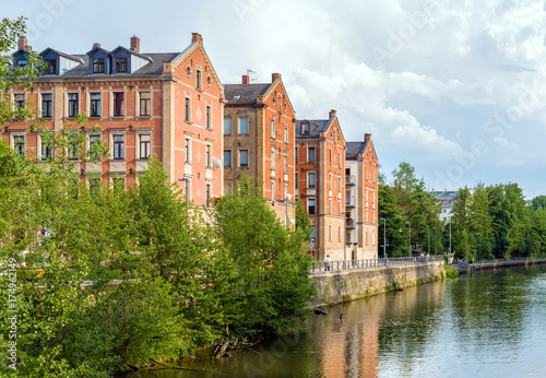 Kißkalt'sche Häuser an der Uferpromenade in Fürth