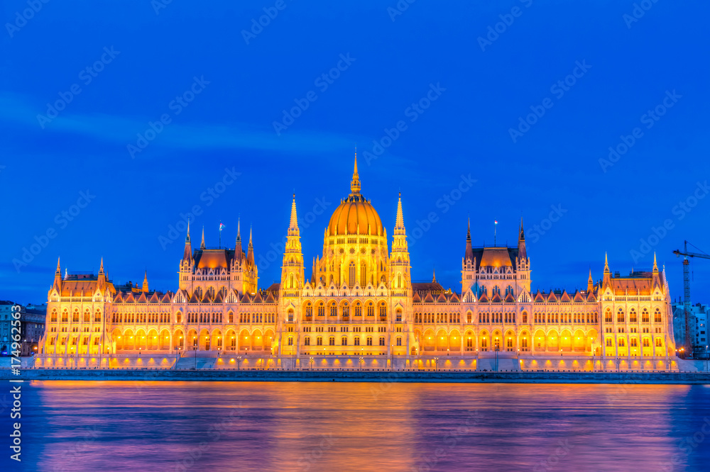 House of the Country or House of the Nation - Hungarian Parliament Building in Budapest