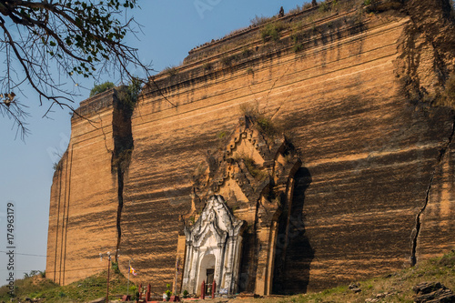 Myanmar Mingun temple uncompleted stupa
