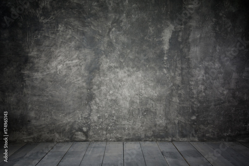 background cement wall scene  dark background