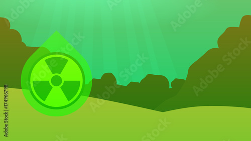 polluted water vector background