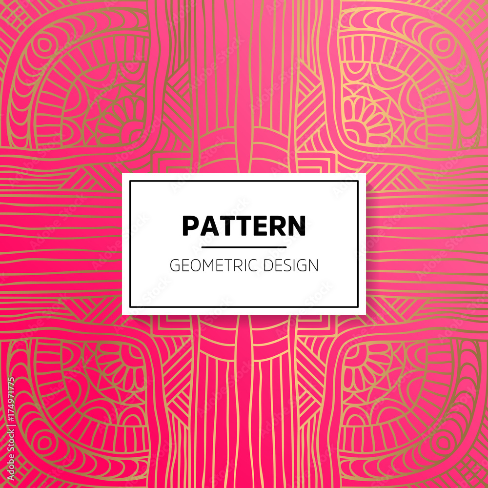 Ethnic floral seamless pattern with mandalas Ethnic floral seamless pattern with mandalas