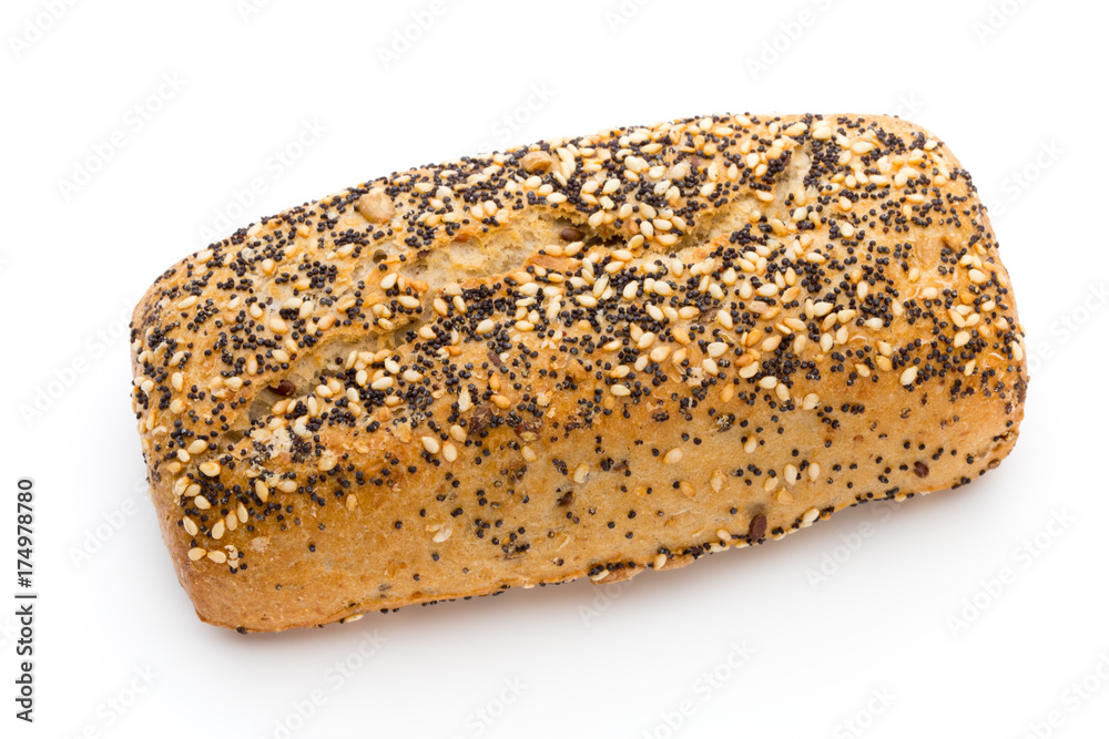 Freshly baked bread isolated on white background. Freshly baked bread isolated on white background.