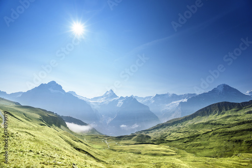 mountains landscape, Grindelwald First, Switzerland