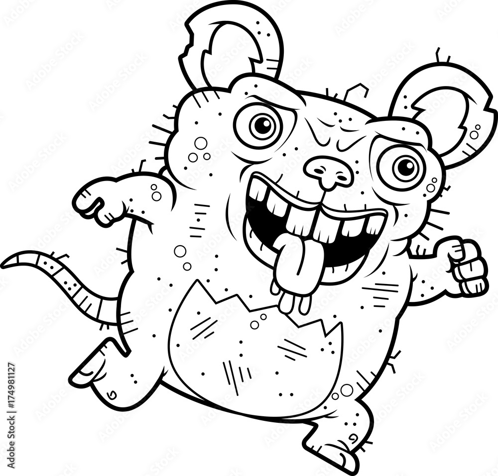 Obraz premium Ugly Rat Running