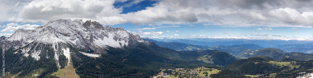 Panorama of the Latemar mountain range