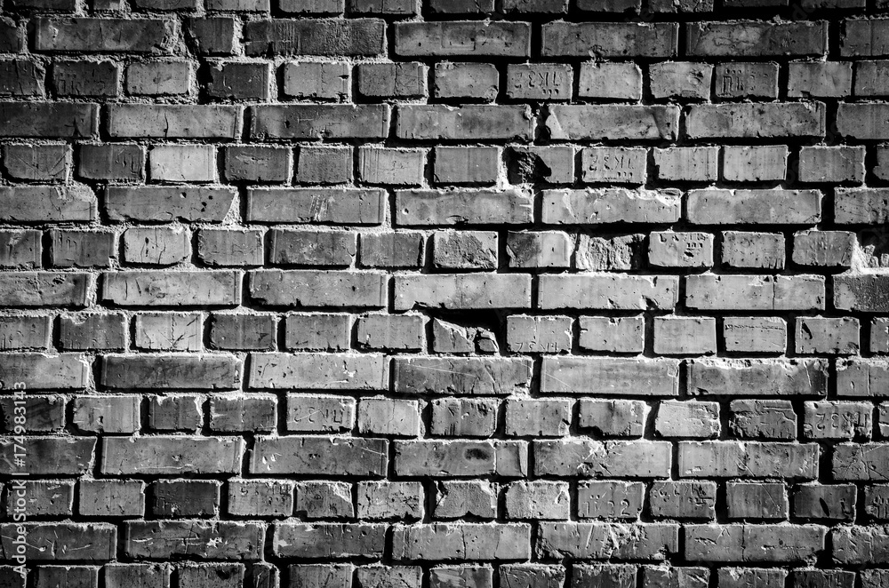 Fototapeta premium black brick wall background texture