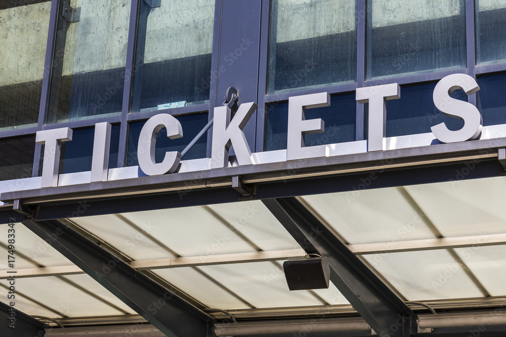 Obraz premium Stadium Ticket Window Sign II