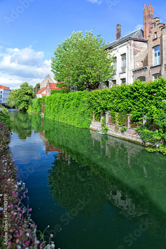 The channel in Bruges, Belgium