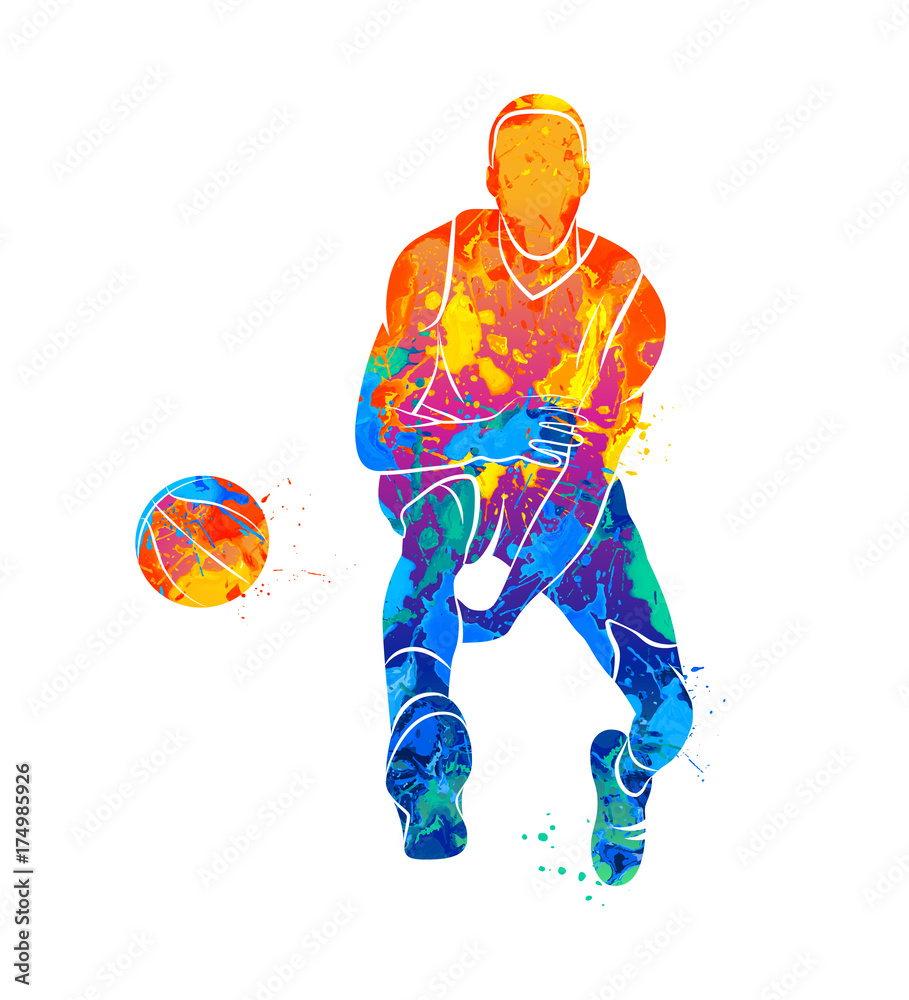 Obraz premium basketball player, ball