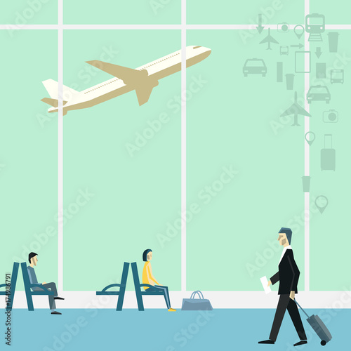 People at the airport.