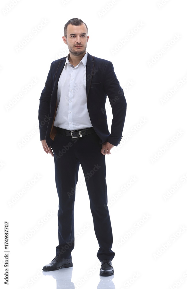 in full growth .portrait of successful business man. in full growth .portrait of successful business man.