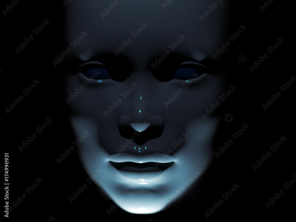 human face hidden in the dark human face hidden in the dark