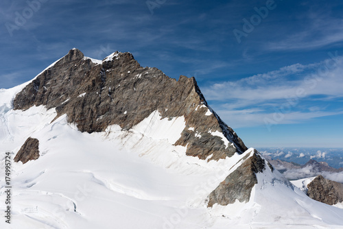 Jungfrau Switzerland in the summer snow 