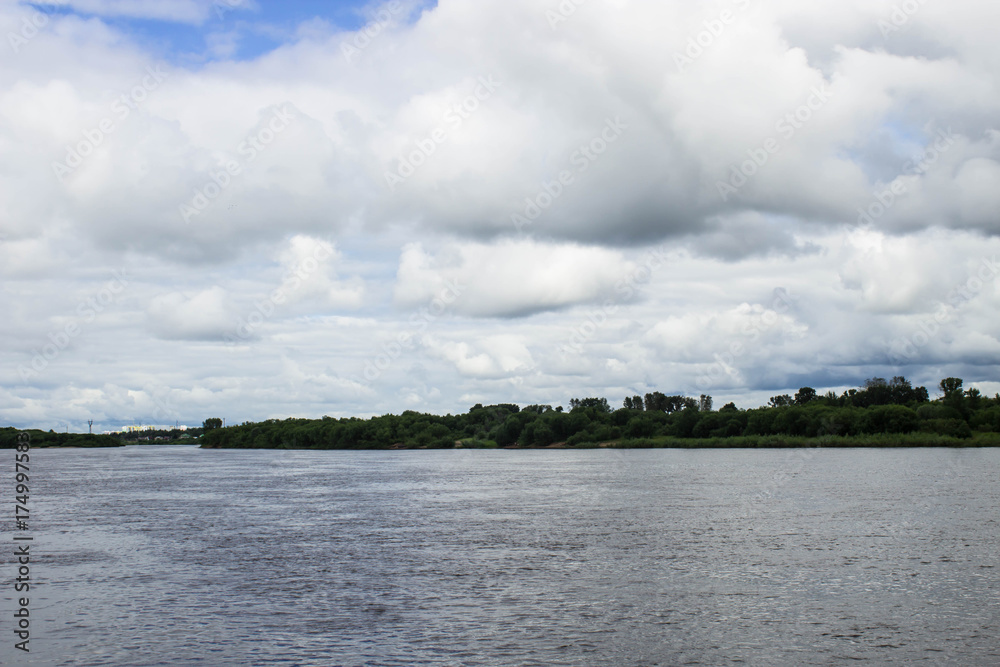 Vyatka river landscape