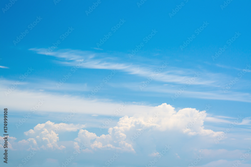 Blue sky with white clouds Blue sky with white clouds