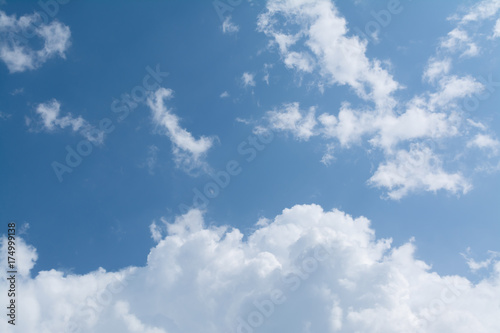 Blue sky with white clouds